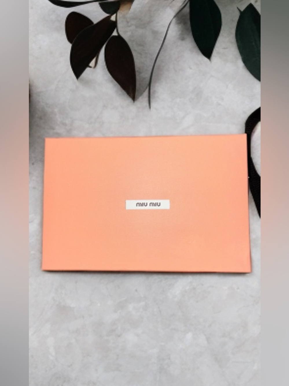 Miu Miu Peach-Pink Logo Gift Box